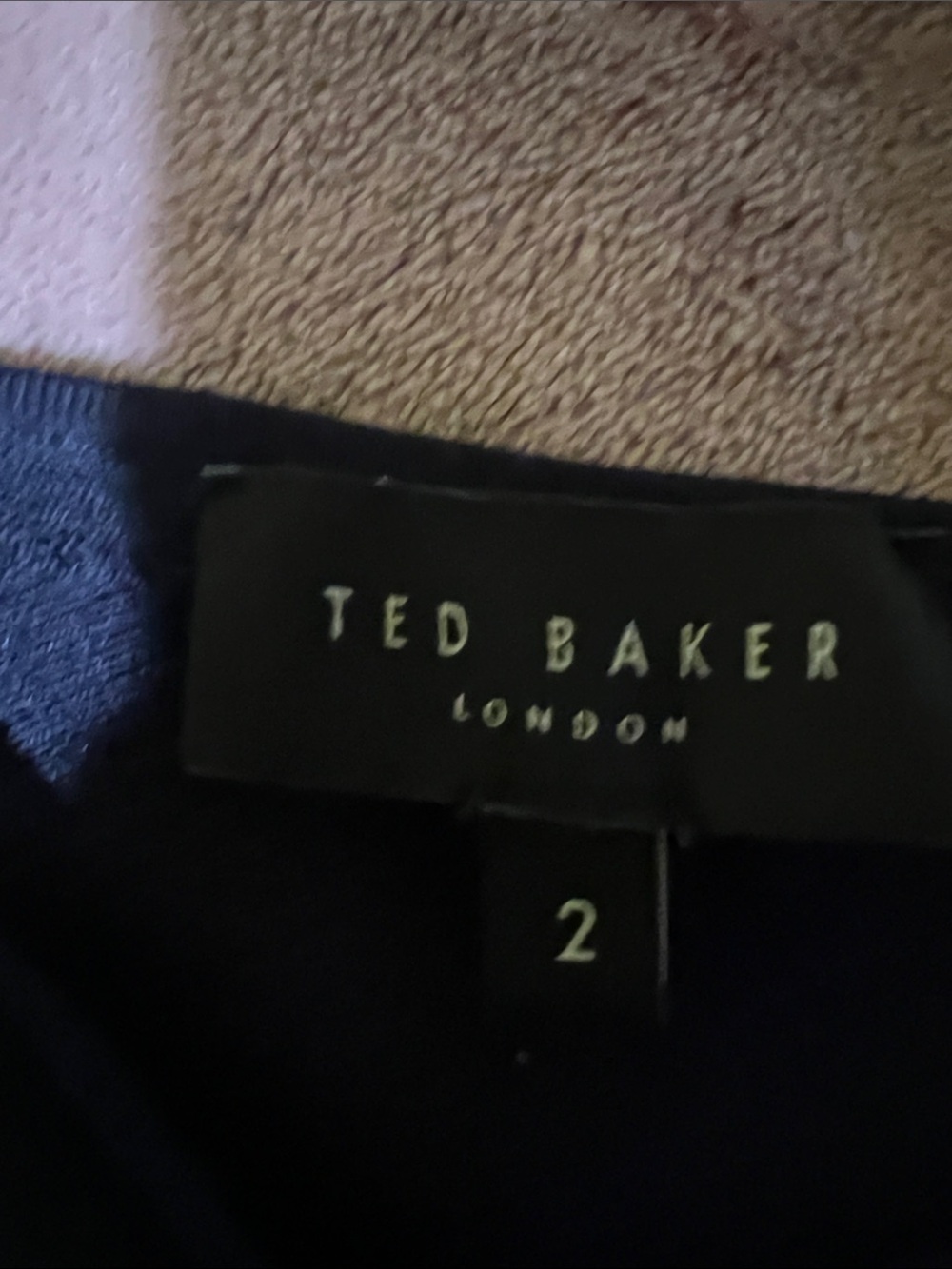 Ted Baker Navy Sleeveless Wide-Leg Jumpsuit - Picture 2 of 10